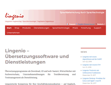 Tablet Screenshot of lingenio.de